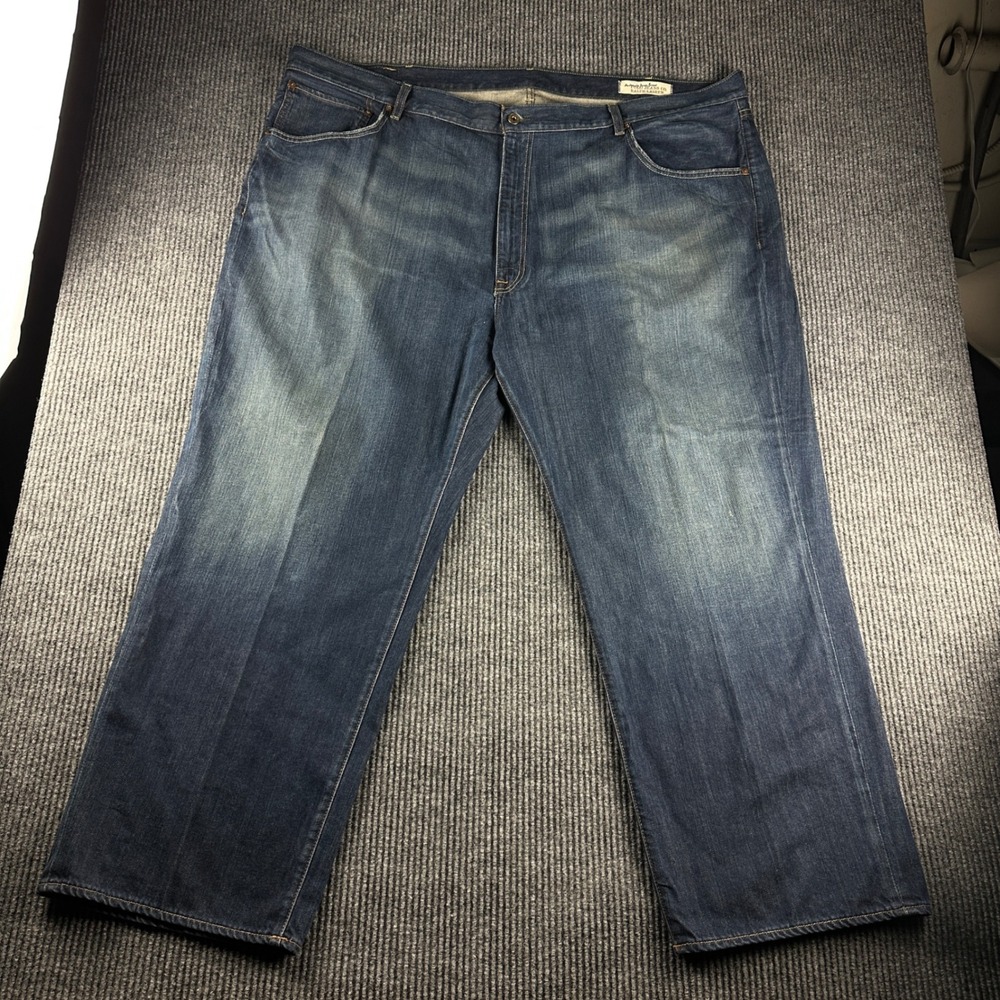 Polo Jeans Co Ralph Lauren Ashmore Mens 52x30 Blue Denim Wide Leg Jeans 2932